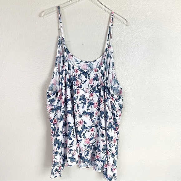 Cacique Sleep Floral Ruffle Hem Chemise Size 34/36 - Picture 4 of 7